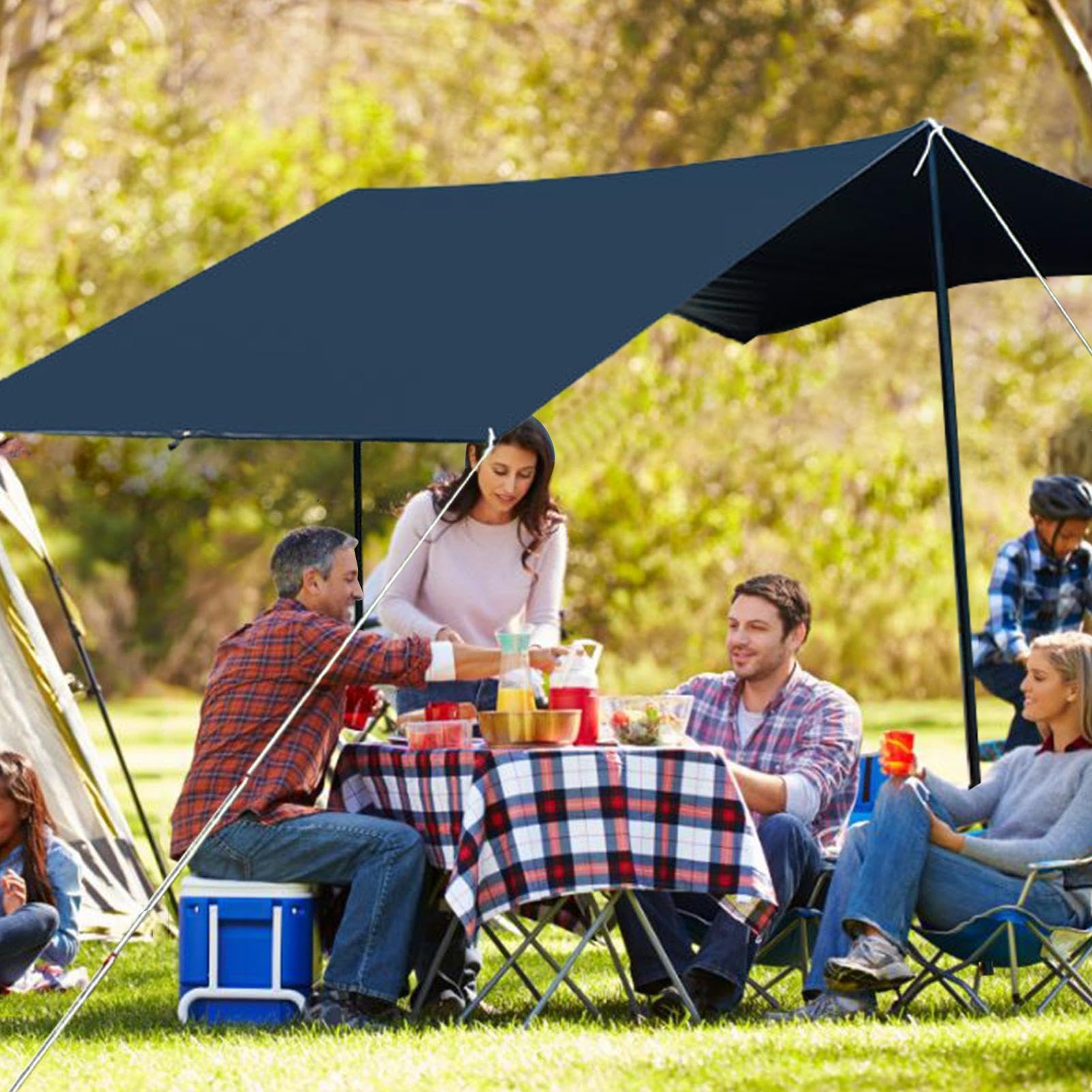 Tettuccio Da Campeggio Per Auto Leggera, Portatile, Struttura Robusta | Portellone Pensilina Ombreggiante SUV Per Campeggio Picnic Weekend Famiglia Attività Outdoor Viaggi Spiaggia