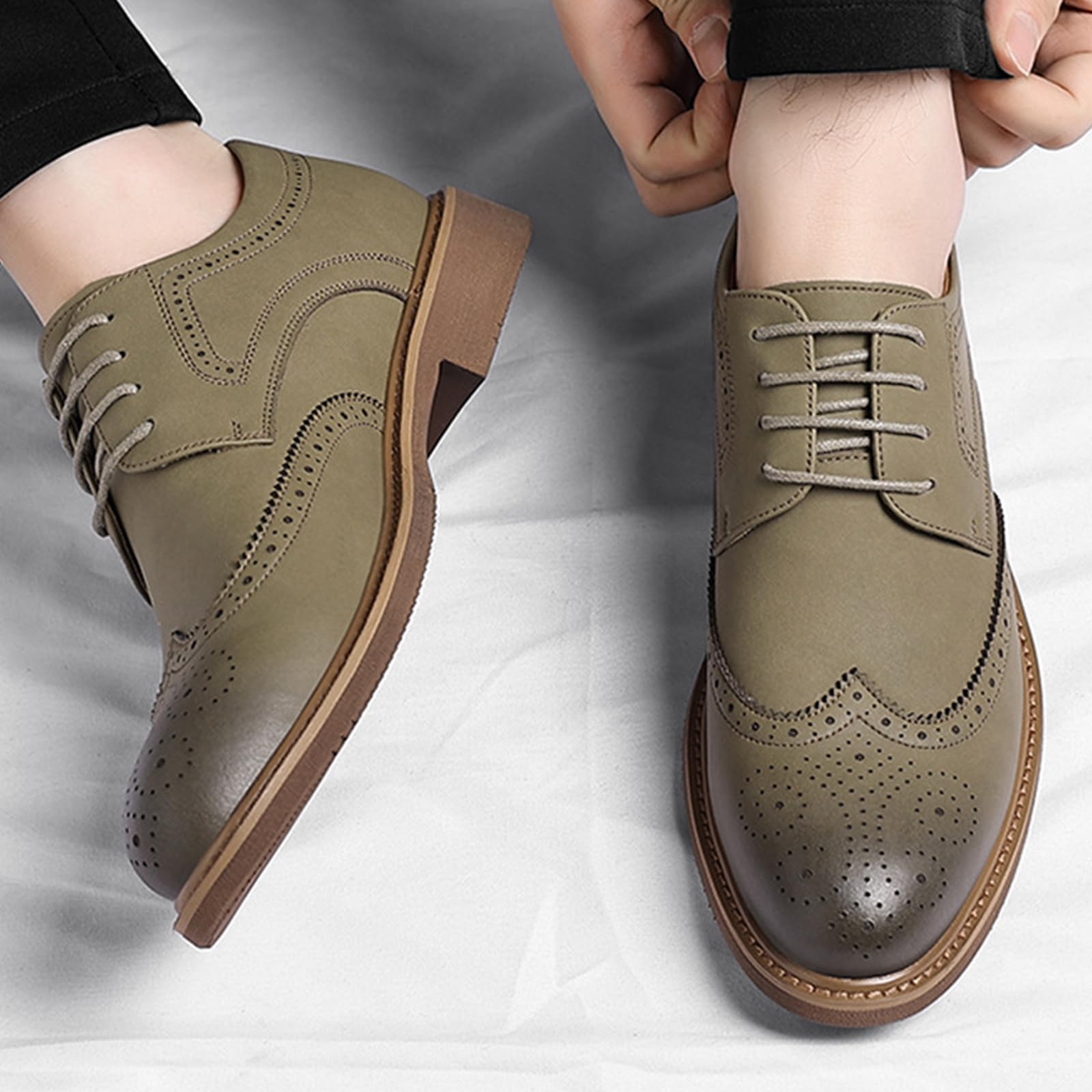 Uomo Scarpe da Pelle Brogue Scarpe da Eleganti comode