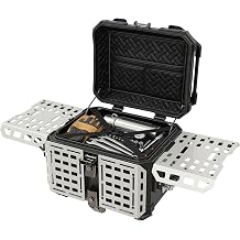 Motorcycle Top Case 45L W/Expandable Side Tray, Aluminum Alloy