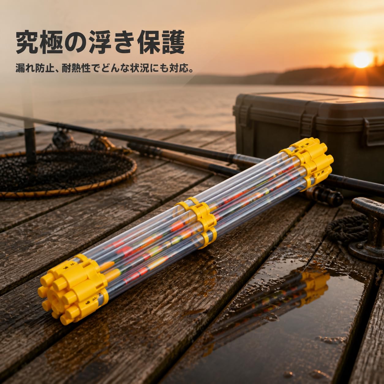 Tube Flotteur Pêche Pliable PC