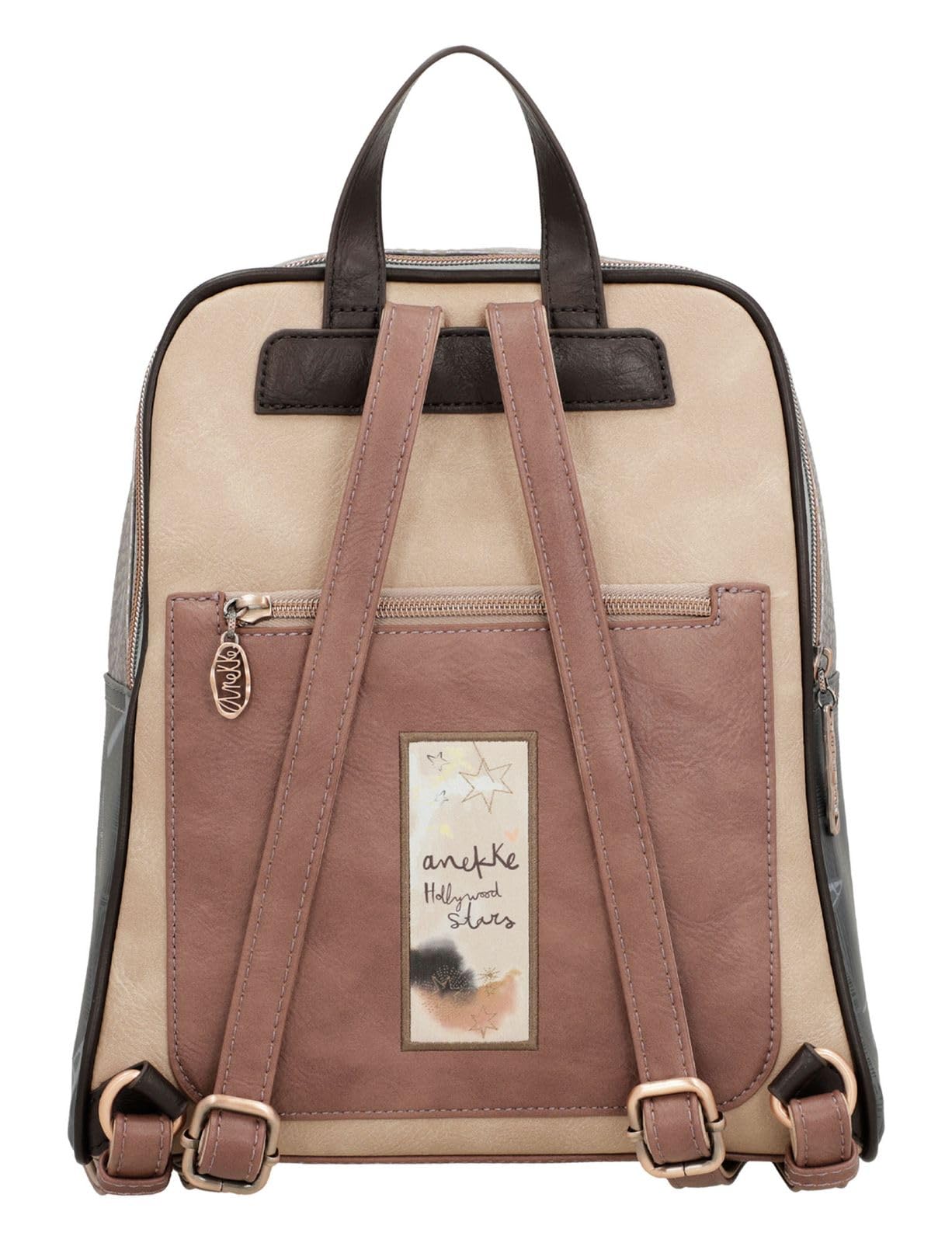 Anekke Crossovertasche Hollywood Stars Brauntöne metallic