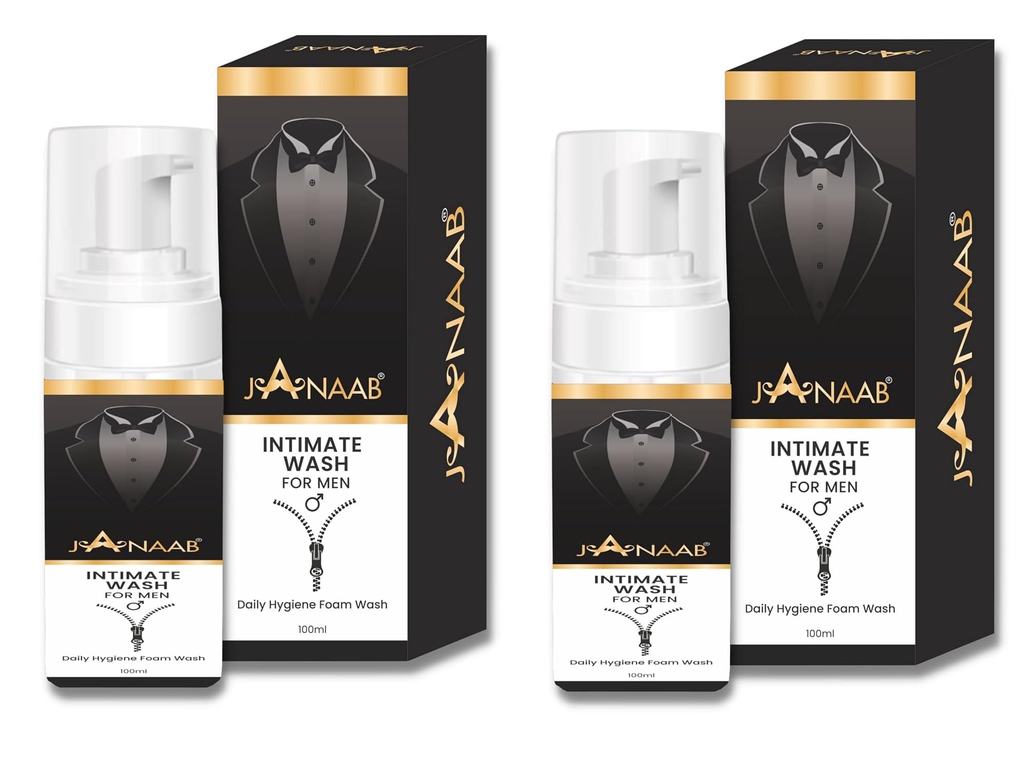 Janaab Pack of 2 Intimate Hygiene Ayurvedic Wash for Men | Tea Tree Essential Oil, Men Genital Wash/Mens Ball wash | pH Balanced Prevents Itching, Irritation/Bad Odor Mens Intimate wash 100ml each. (B0DD46MN2Z) Amazon Price History, Amazon Price Tracker