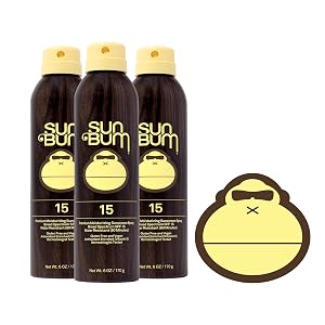 Sun Bum Original SPF 15 Sunscreen Body Spray with Sonny Sticker - Broad Spectrum Moisturizing Sunscreen with Vitamin