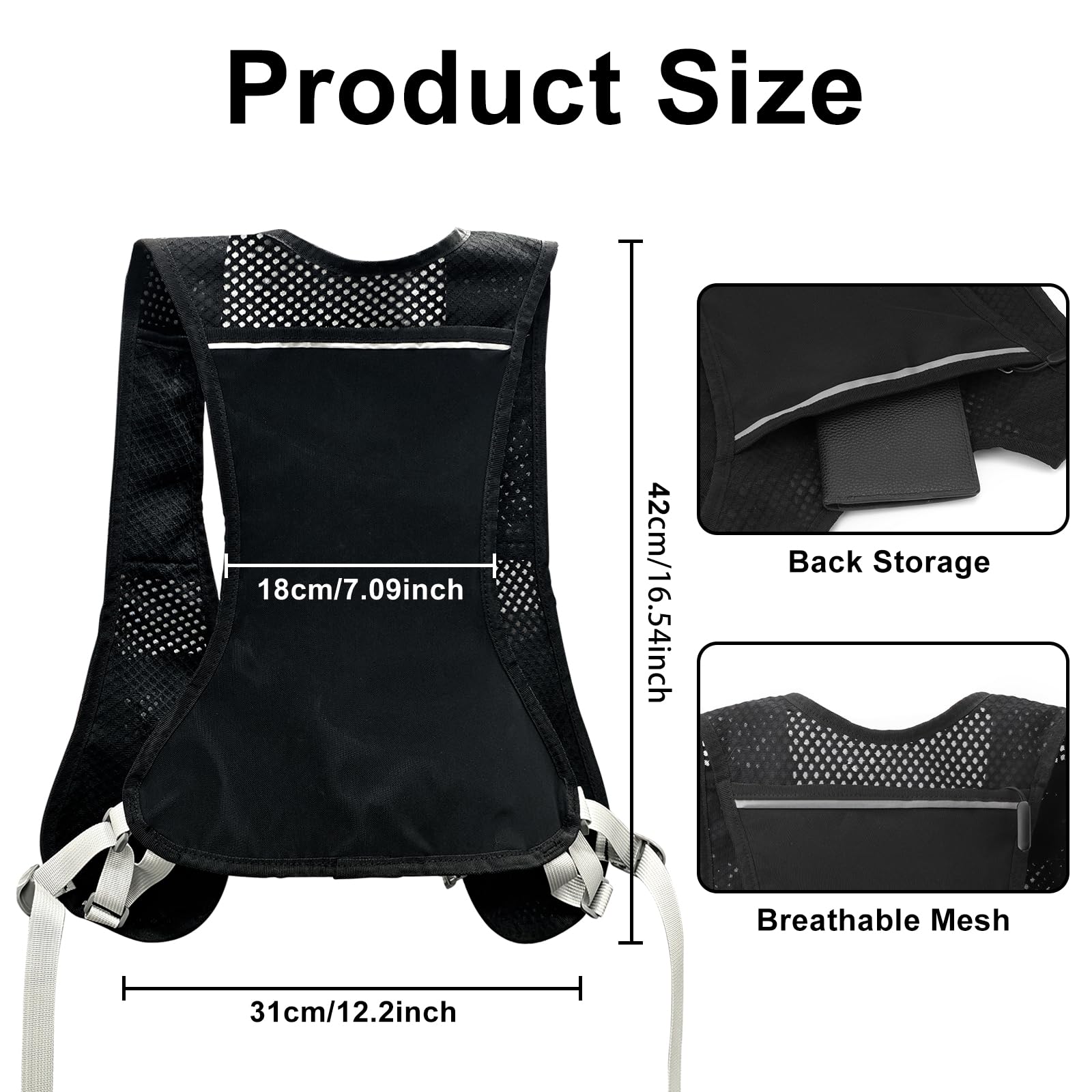 Gilet Da Corsa Da Uomo E Da Donna, Zaino Da Corsa Regolabile, Traspirante E Rifl 711181253337 Gilet Da Corsa Da Uomo E Da Donna, Zaino Da Corsa Regolabile, Traspirante E Rifl 711181253337
