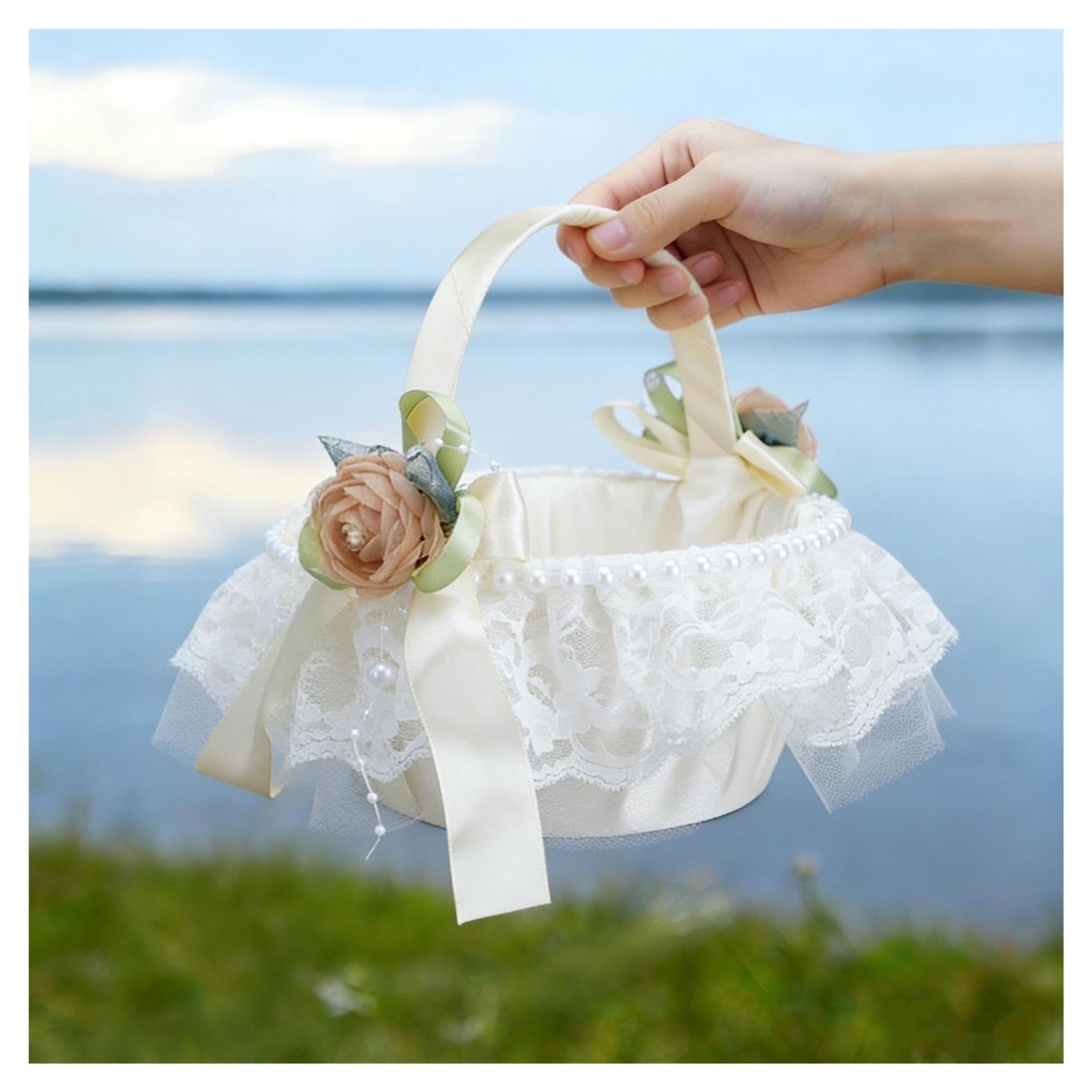 1pcs Wedding Flower Basket Per Matrimoni