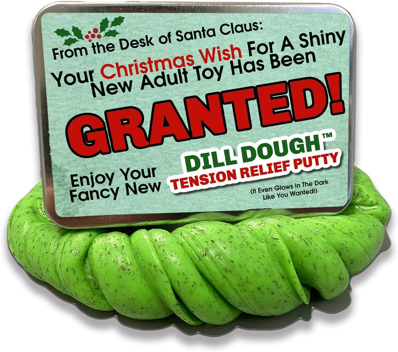 Christmas Wish Dill Dough Stress Putty Gag Gift for Adults