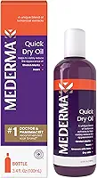 Mederma Óleo de secagem rápida – para cicatrizes, estrias, tom de pele irregular e pele seca – sem fragrância, sem parabenos – 100 ml