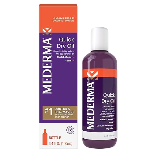 Mederma Quick Dry Oil, Scar and Stretch Mark Treatment, Helps to Improve the Appearance with Natural Botanical Extracts, Paraben Free,