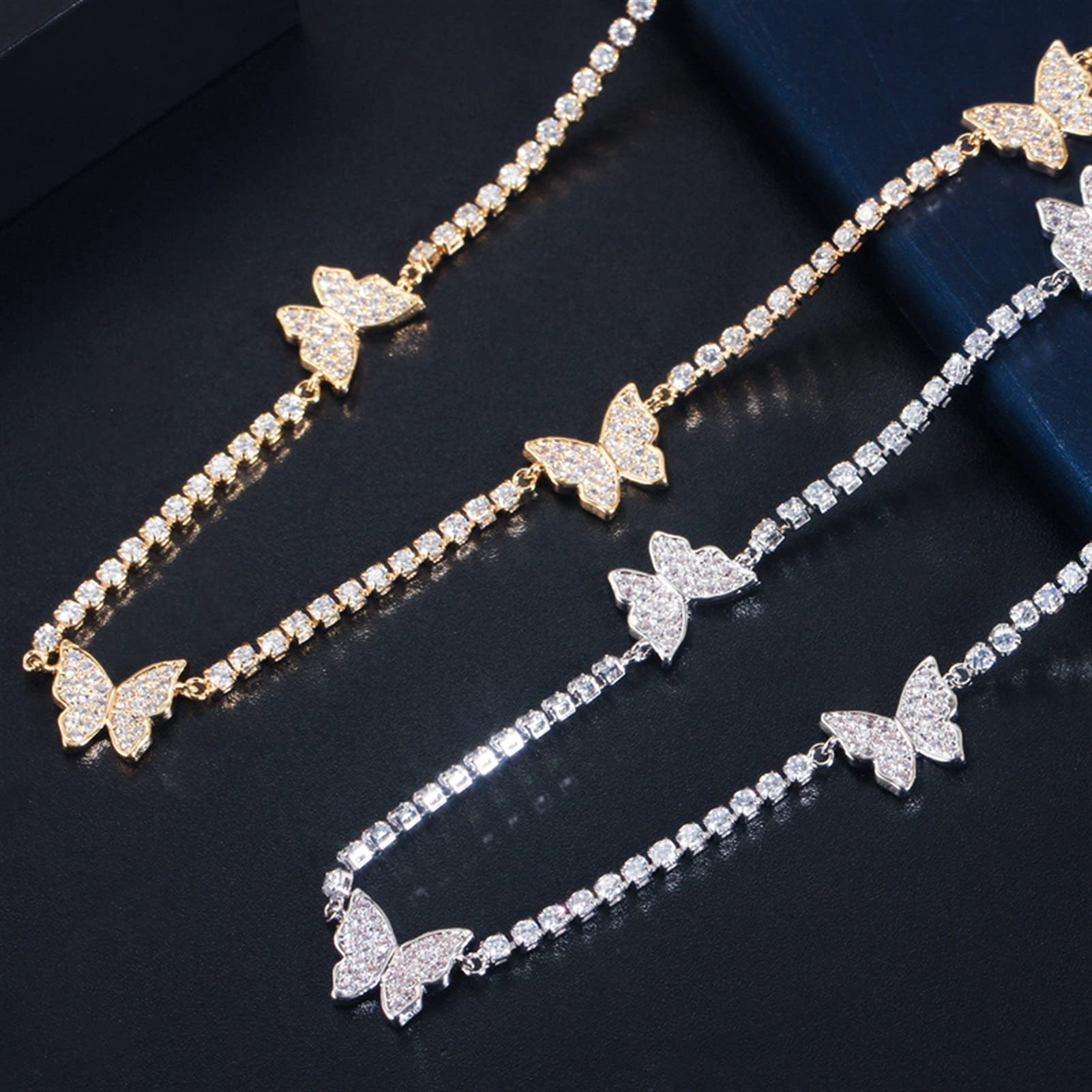 Biżuteria Kształt cyrkonii Zestaw biżuterii damskiej Projektant Bridal Choker Naszyjnik Kolczyki Zestawy bransoletek