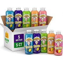 Warheads Sour Lemonade Variety Pack, 5 Bottles, 16 fl oz, Assorted Flavors