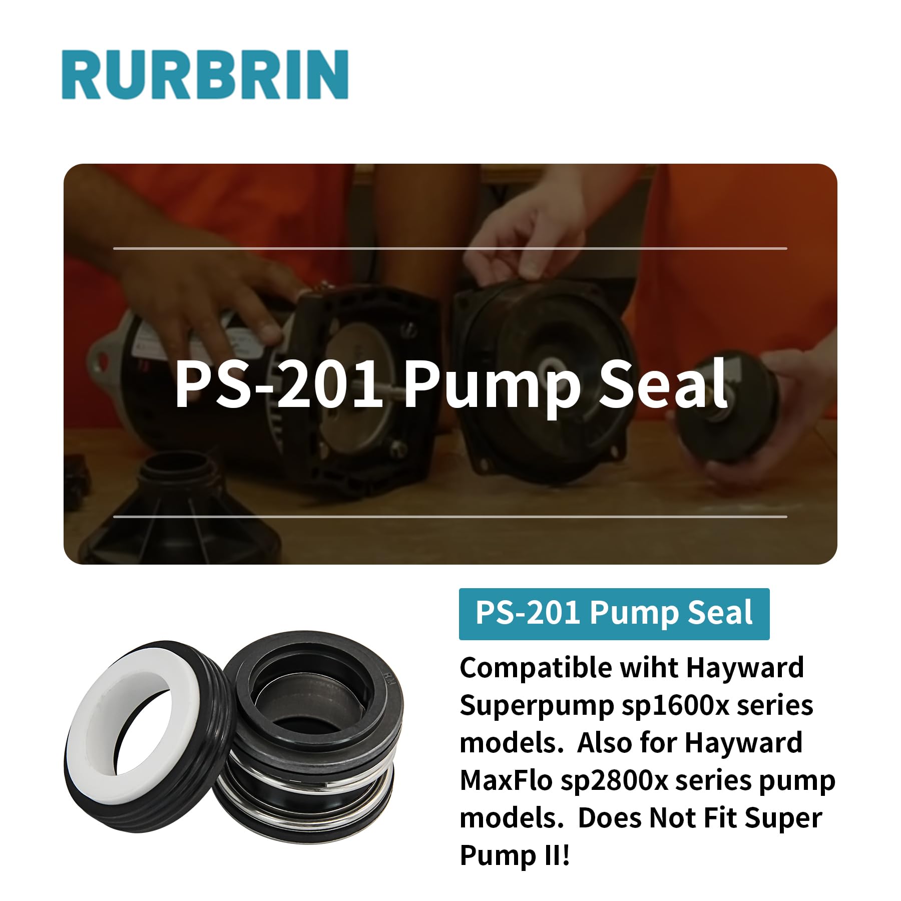 PS-201 Shaft Seal Assembly 3/4" For Hayward Max-Flo & Super Pumps – SPX1600Z2 Replacement