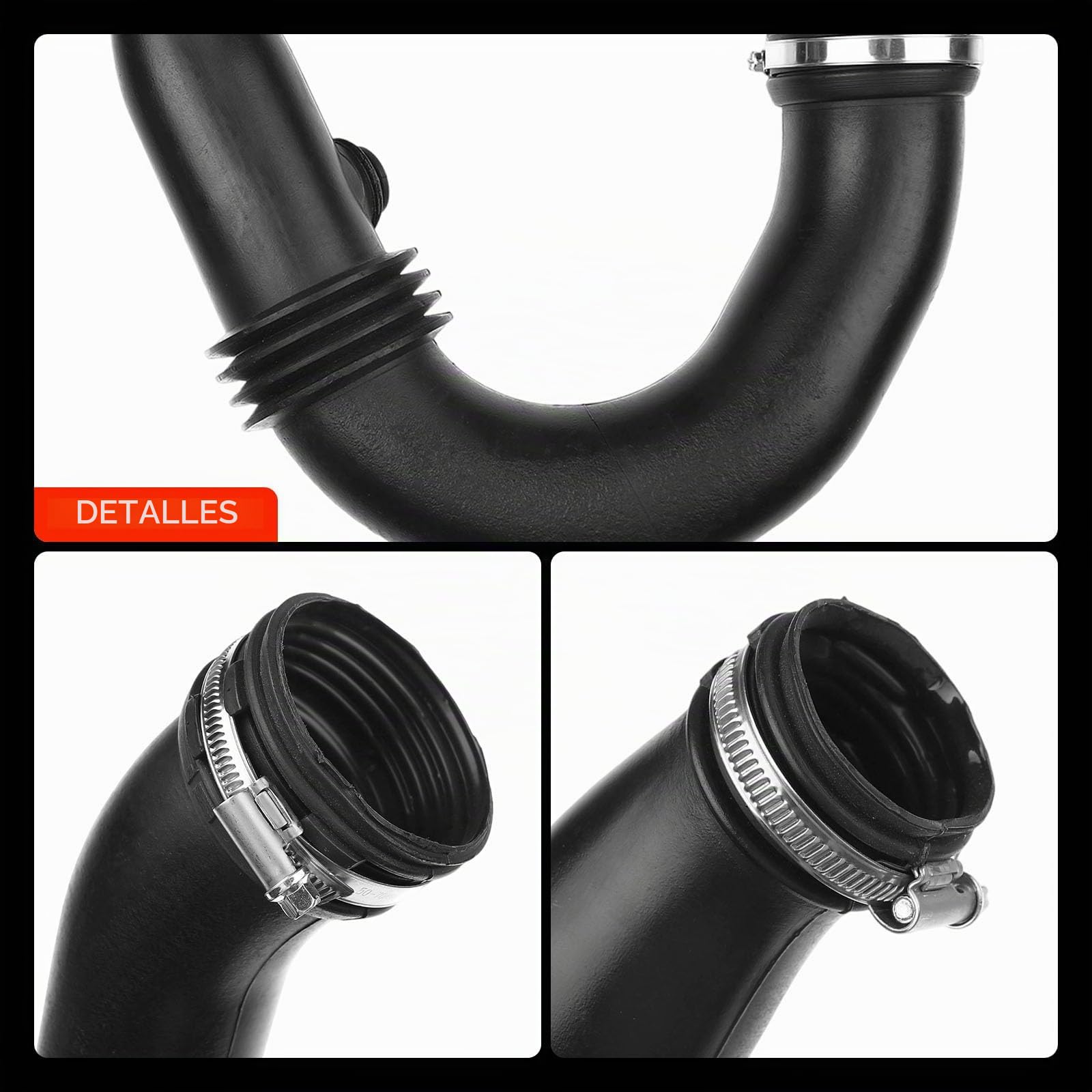Frankberg Manguera de aire de carga Manguera Turbo Diesel Compatible con Clio III BR0/1 CR0/1 1.5L Logan LS 1.5L Clio II BB CB 1.5L Clio II Furgoneta/Compacto SB0/1/2 1.5L Kangoo KC0/1 1.5L 8200280084