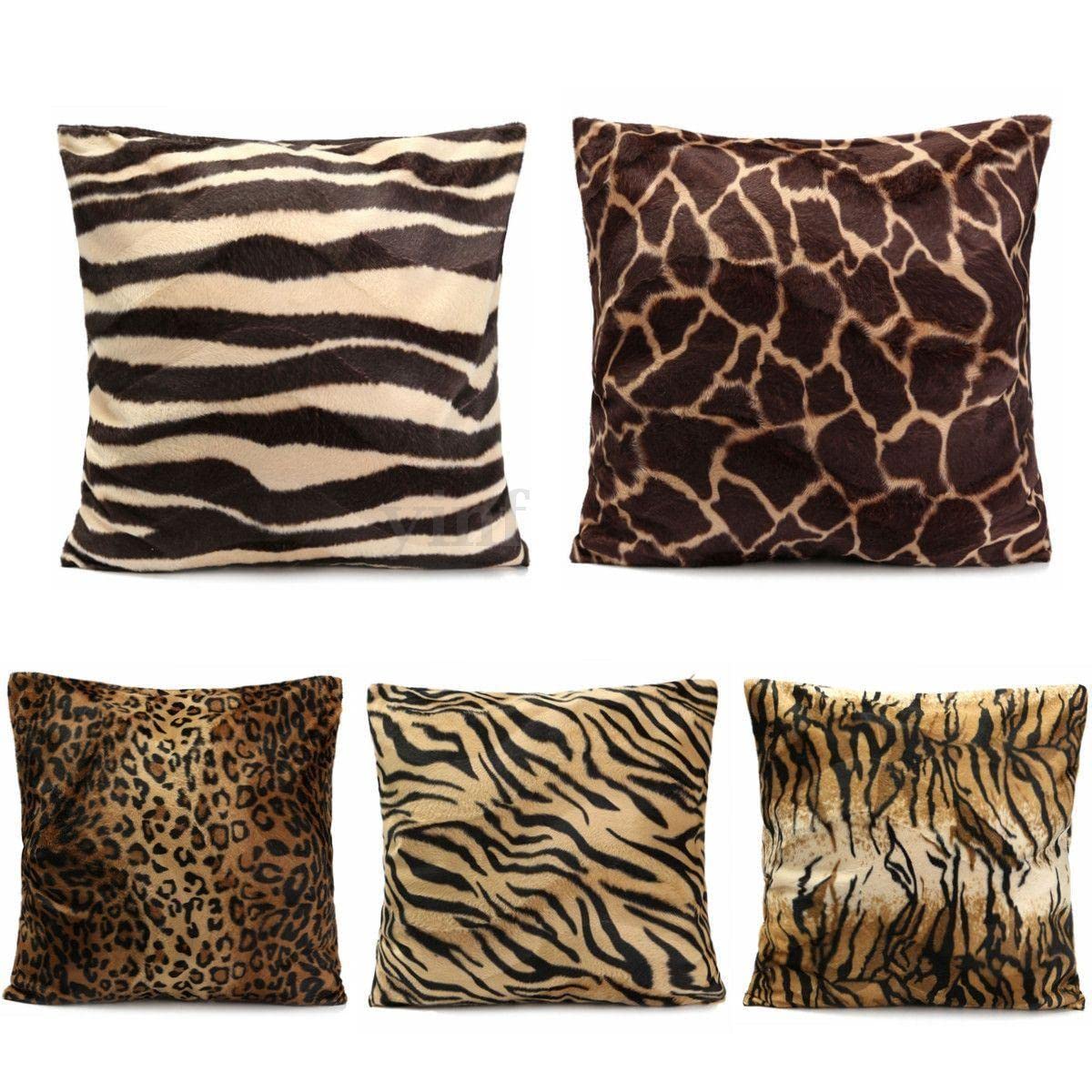 Leopard Tiger Zebra Print Pillow Case Sofa Car Cushion Cover Style 01-image-47