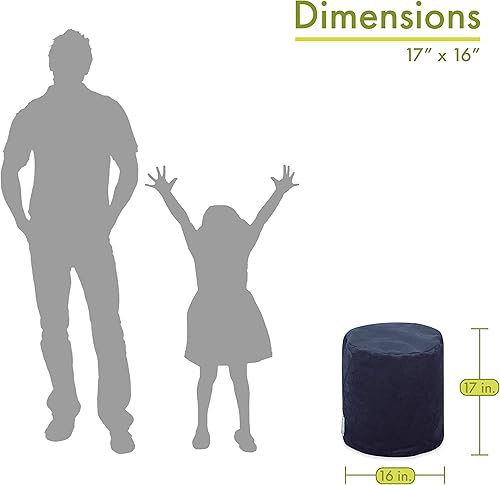 Miniatura 8 de Majestic Home Goods Vintage Villa - Puf otomano para interiores, 16 pulgadas de largo x 16 pulgadas de ancho x 17 pulgadas de alto