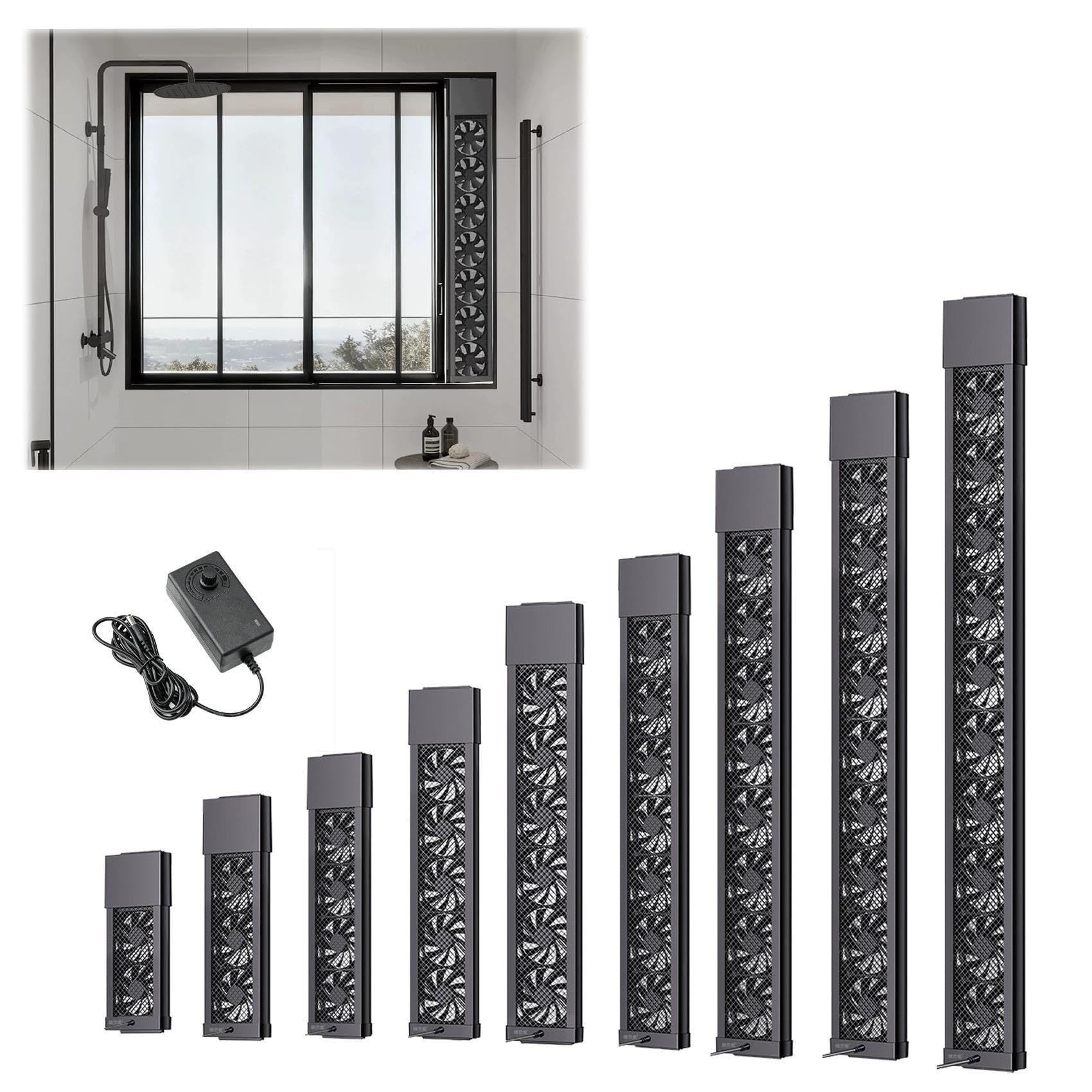 Genérico Extractor de Aire Telescópico para Ventana, Ventilación Regulable