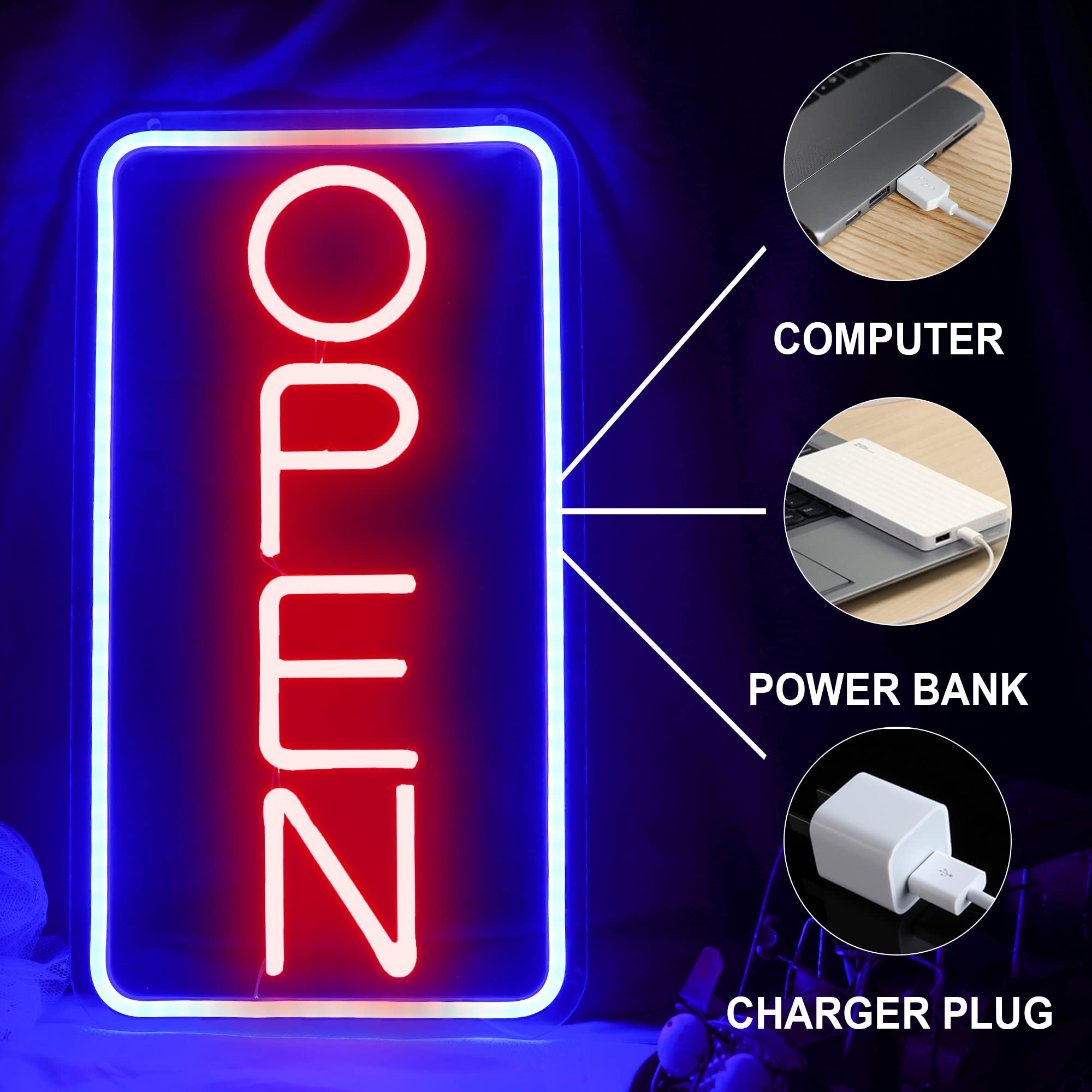 Insegna Al Neon Frullato Per Decorazione Negozio - Luce LED USB Con Interruttore, Cavo 198 Cm
