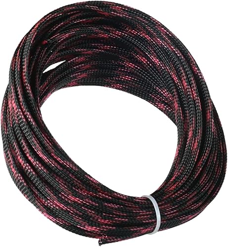 Miniatura 3 de Othmro Longitud 32.8 ft/32.8 pies de ancho 6mm/0.24 in PET cable protector de cable expandible, cable de tubo de telar sin dividir, funda flexible