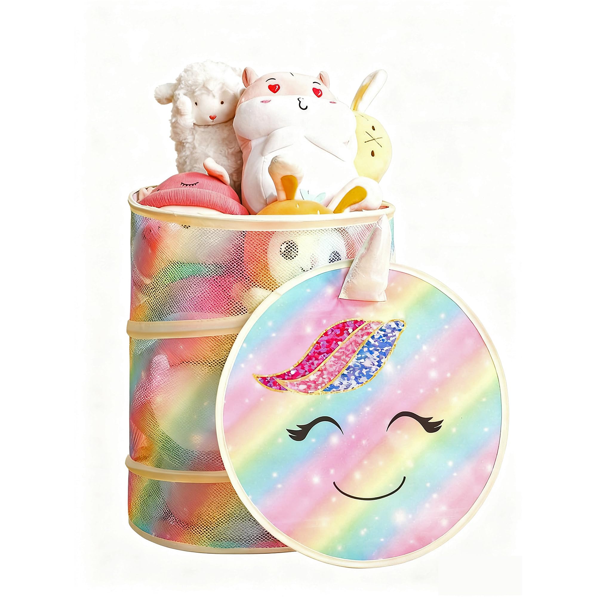 Paniers de rangement pour jouets et literie Reofrey dans le salon