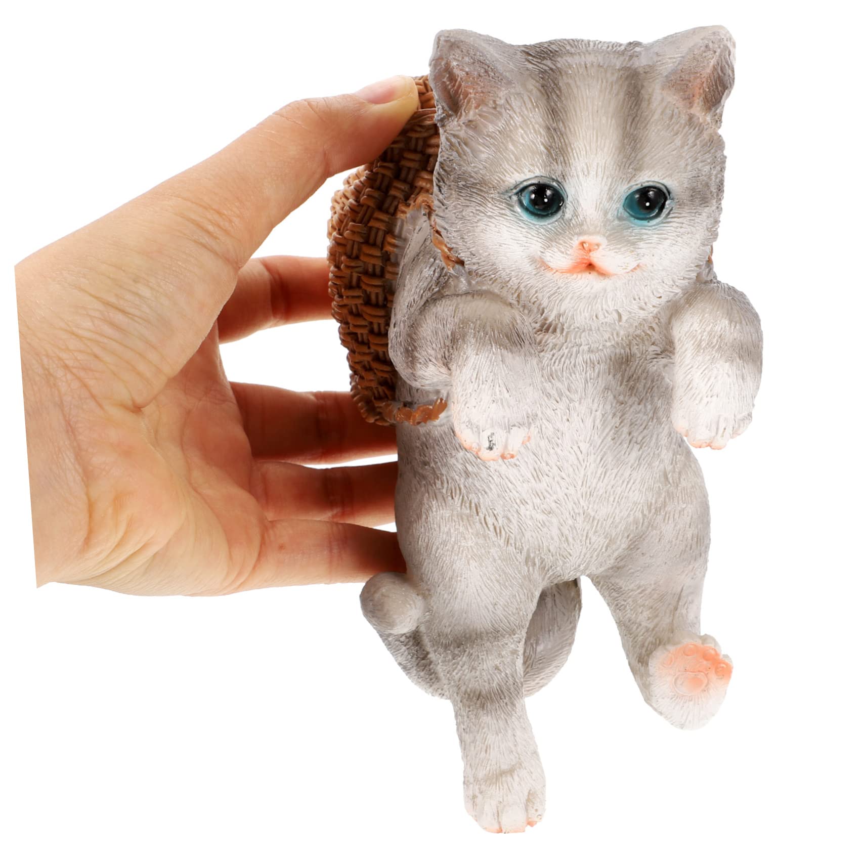 Happyyami 3piezas Figurita De Gato Colgante para Acuario Adorno Decorativo De Pequeño para Peceras Accesorio De Acuario Modelo De Gato Simulado