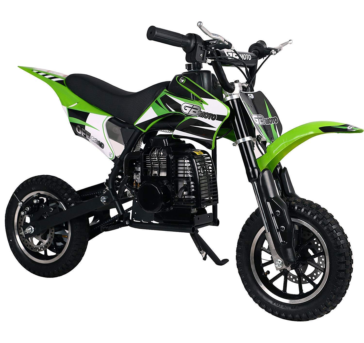 49CC 2-Stroke Gas Power Mini Dirt Bike, Dirt Off Road Motorcycle (Green)