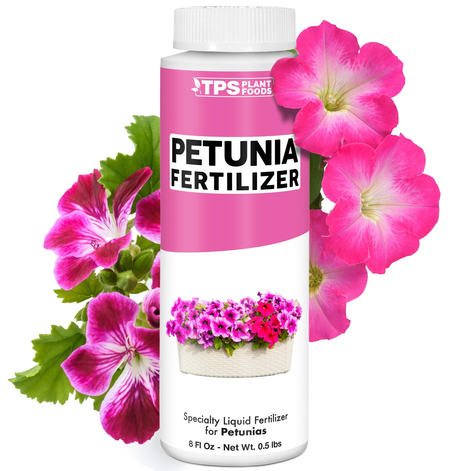 Petunia Fertilizer, Complete Liquid Petunia Plant Food, 8 oz (250mL)
