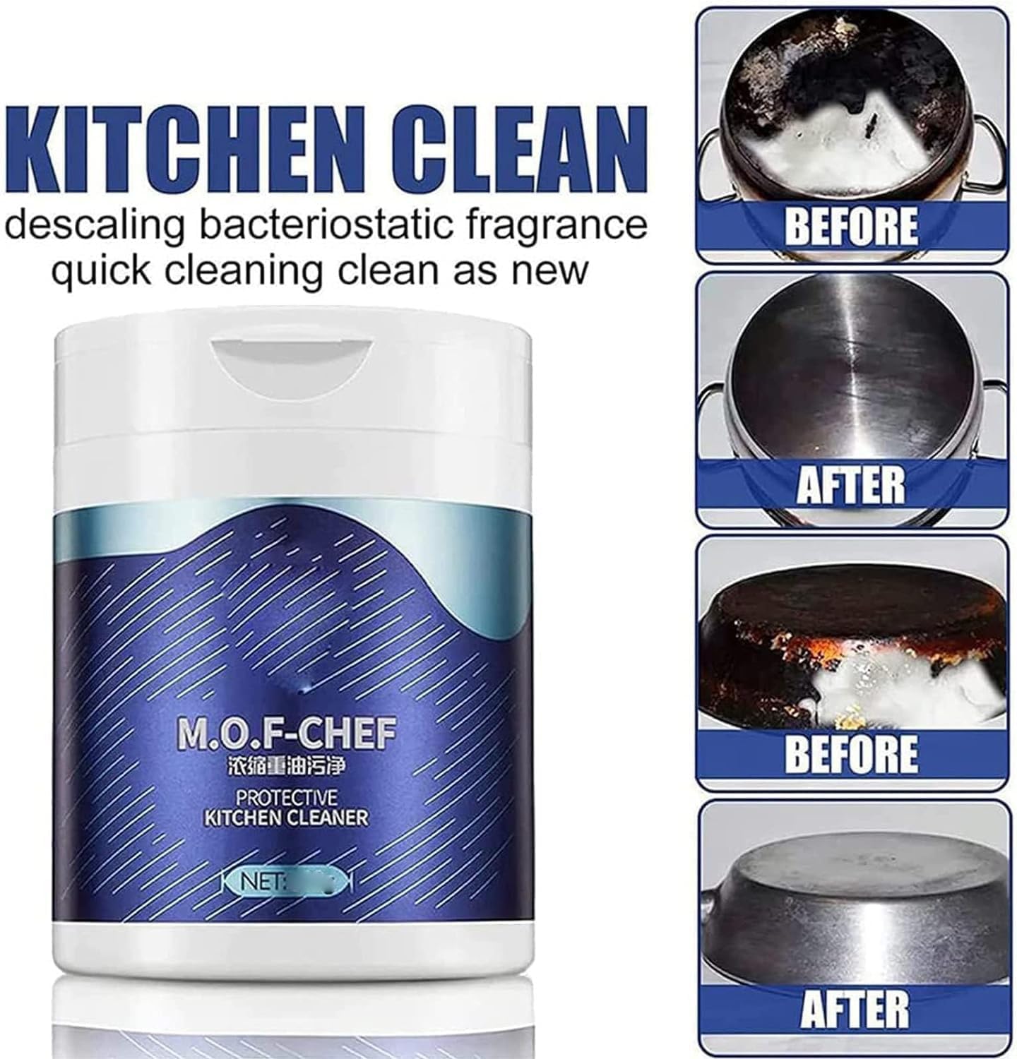 Aazon.co: ANCAI .O.F-CHEF Protective Kitchen Cleaner, Heavy Kitchen Duty Degreaser, Of Chef