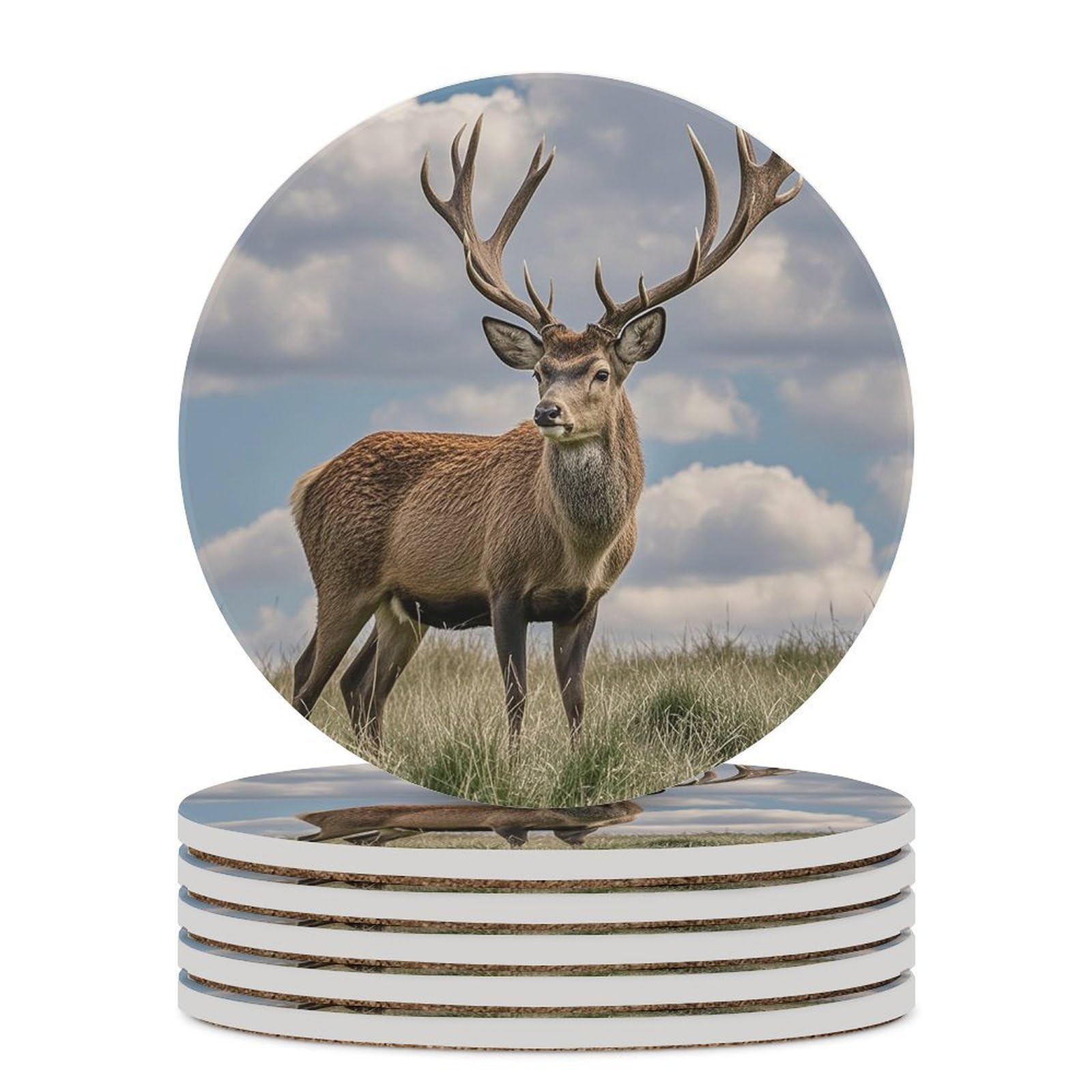 Dessous de verre en céramique lot de 6 idée cadeau maison et décoration de table de bar