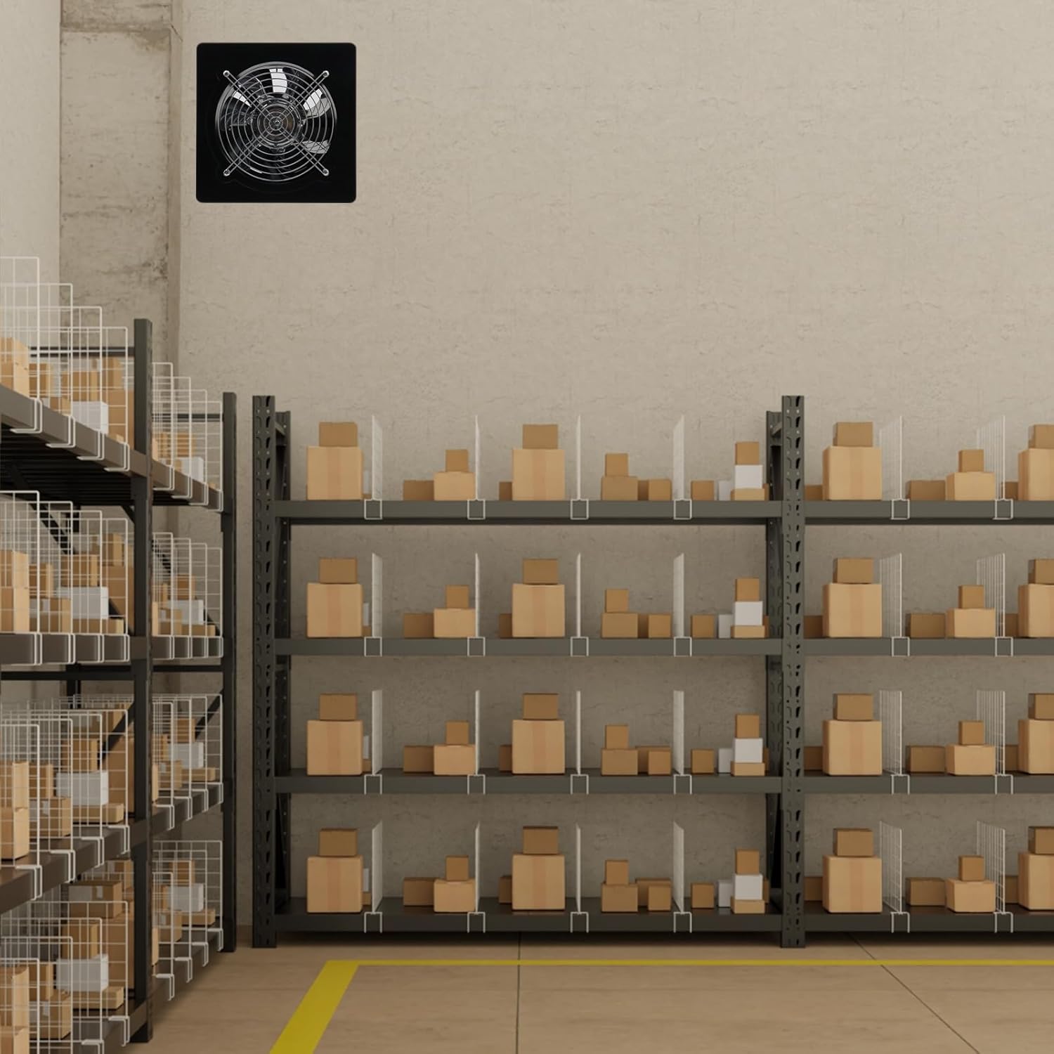 Antrader Wall Mounted Vent Fans,8" Exhaust Fan for Kitchen,Bathroom,Smoking Room,Garage (1Pcs)