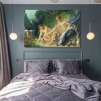 フランソワ・ブーシェ、【浴後のディアナ】、希少豪華画集画、新品高級額 フランソワ・ブーシェ 『狩りの後のディアナ』 | 【休店中】名画
