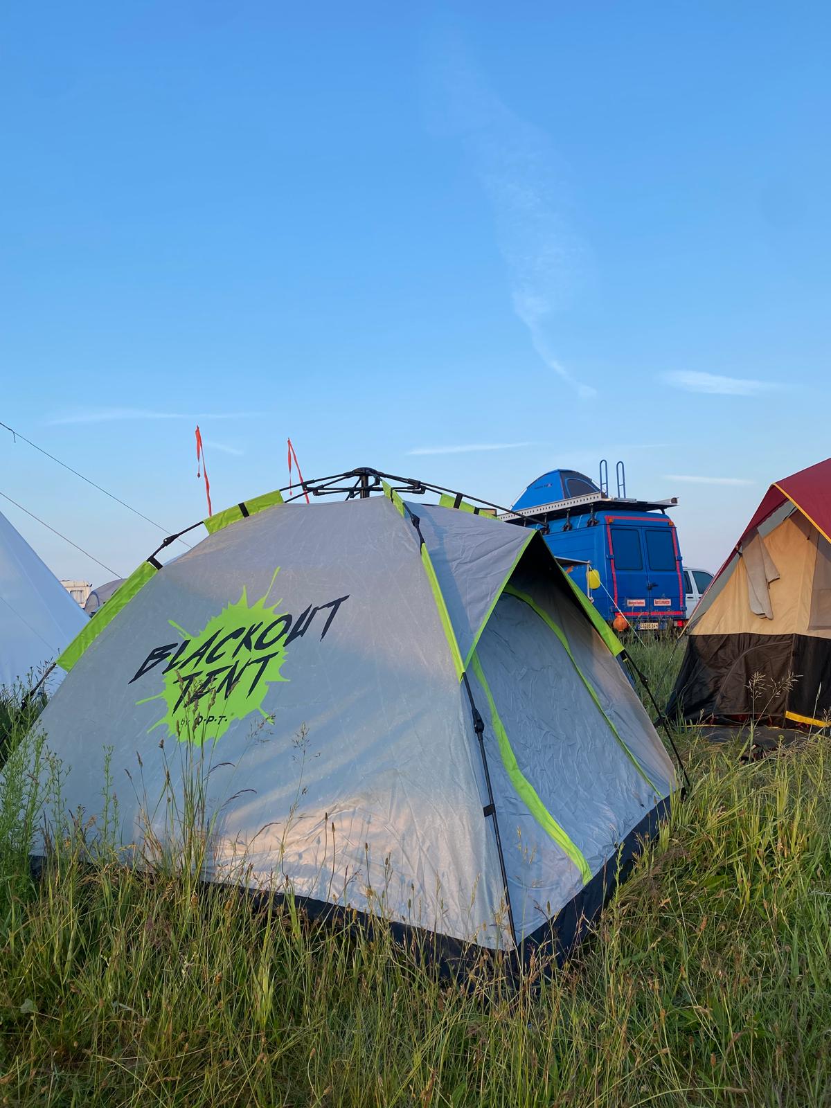 abdunkelndes zelt Q.P.T. Pop up Gear Aid - Seam default_Fork_Fork_camino-al-forks-carbon Farbe:Grau.