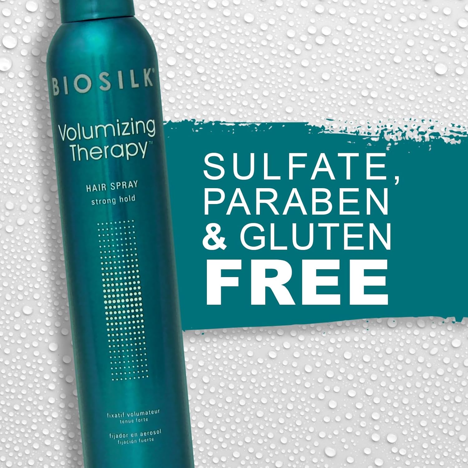 BioSilk Volumizing Therapy Strong Hold Hair Spray, Provides Extra Volume, Strength & Shine, Helps Styles Last, Sulfate, Paraben & Cruelty-Free, 10 Oz - Image 6