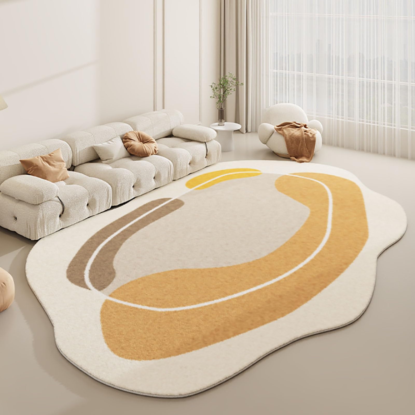Tapis de forme irrégulière paillasson simple anti-froid pour sols intérieurs
