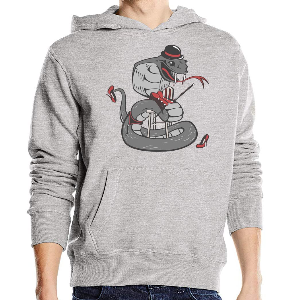 Sweat Capuche Dancer Cobra en Coton Premium Gris Confort Durable - 3