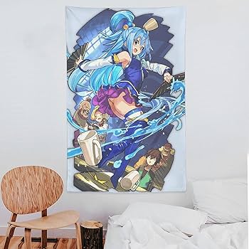 Amazon.co.jp: タペストリー このすば アクア 壁掛け ポスター