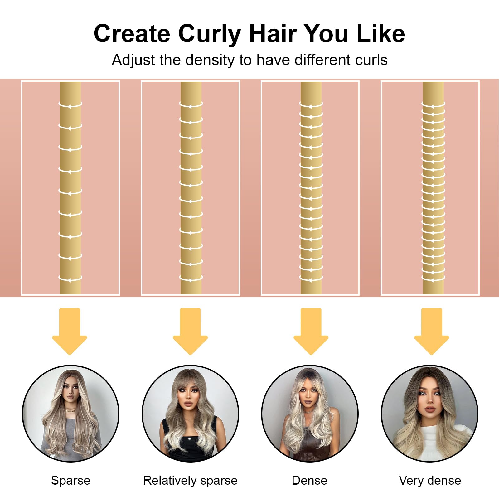 Heatless Curling Set, Heatless Curlers Headband, Rollers for Heatless Curls, Heatless Curler, Women Heatless Curls, 8 PCS Curling Rods Gift Set, Hair Curlers No Heat for Short & Long Hair, Beige - Image 4