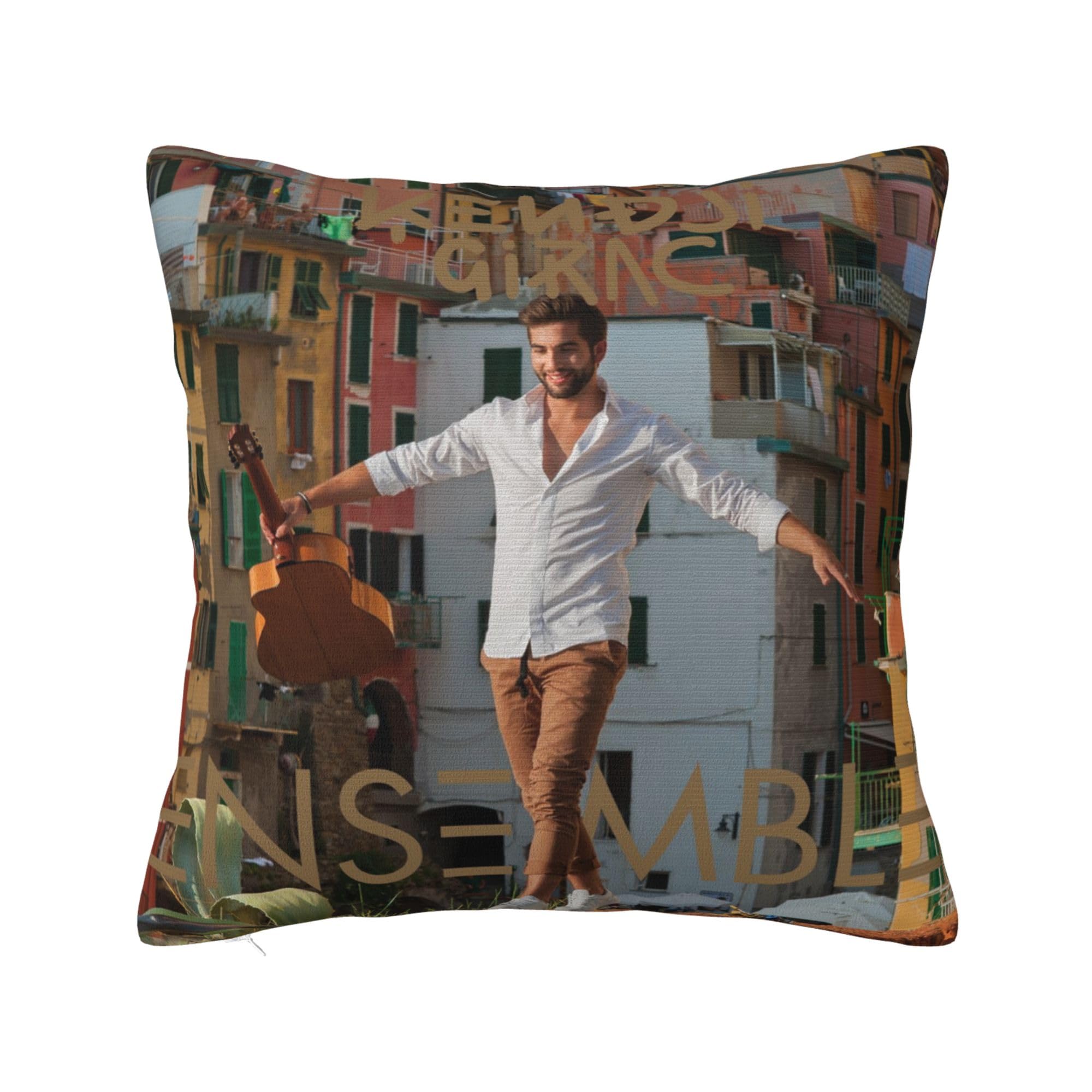 Kendji France Girac Housse de Coussin Housse de Coussin décoratif