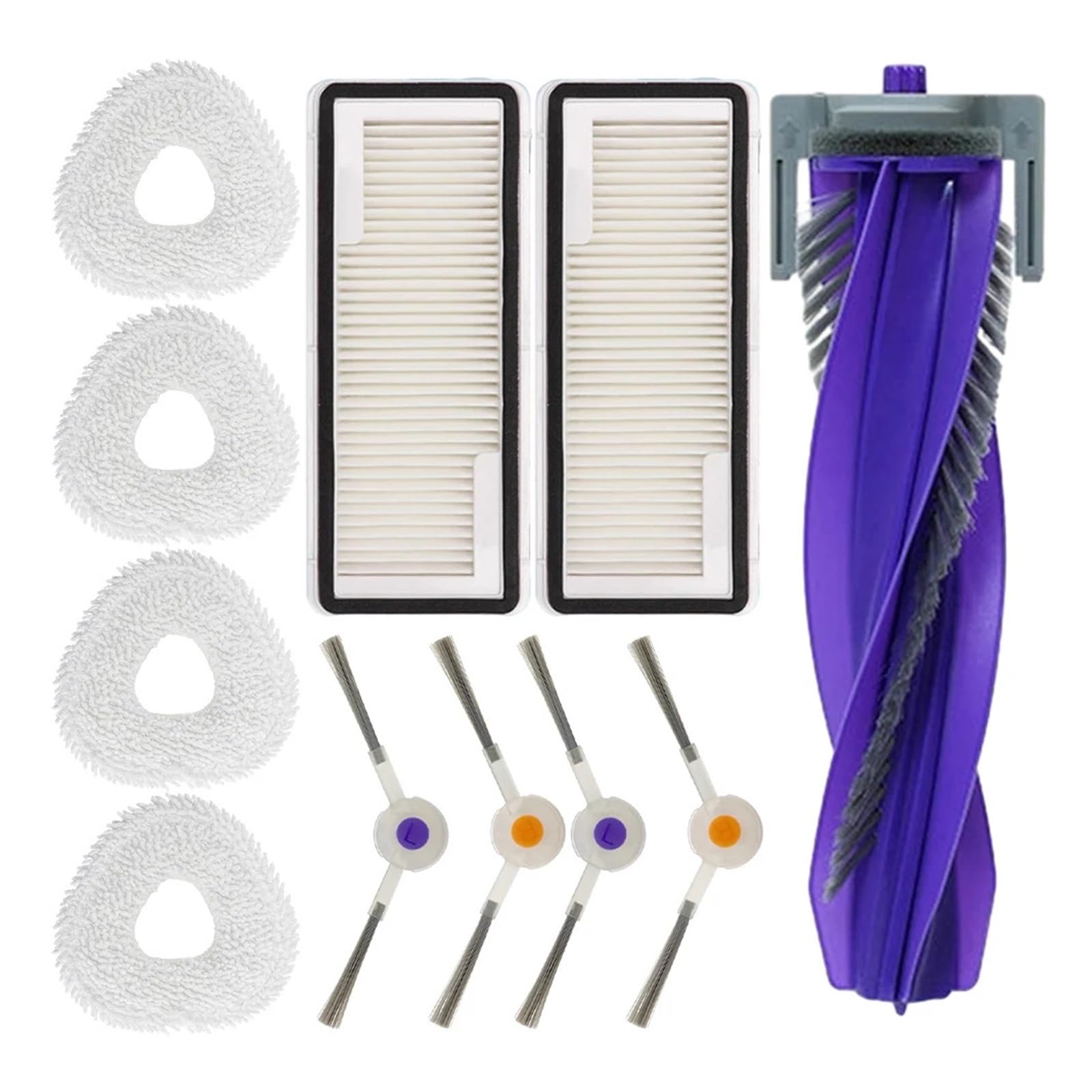 11Pcs Parti Robot, Compatibile con Narwal, J4 J4-Lite Spazzola Panni Mop