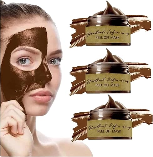 PONPRNGY Pro-Herbal Refining Peel-Off Mascarilla facial Máscara de pelado de hierbas para limpieza profunda de poros, refinamiento de hierbas,