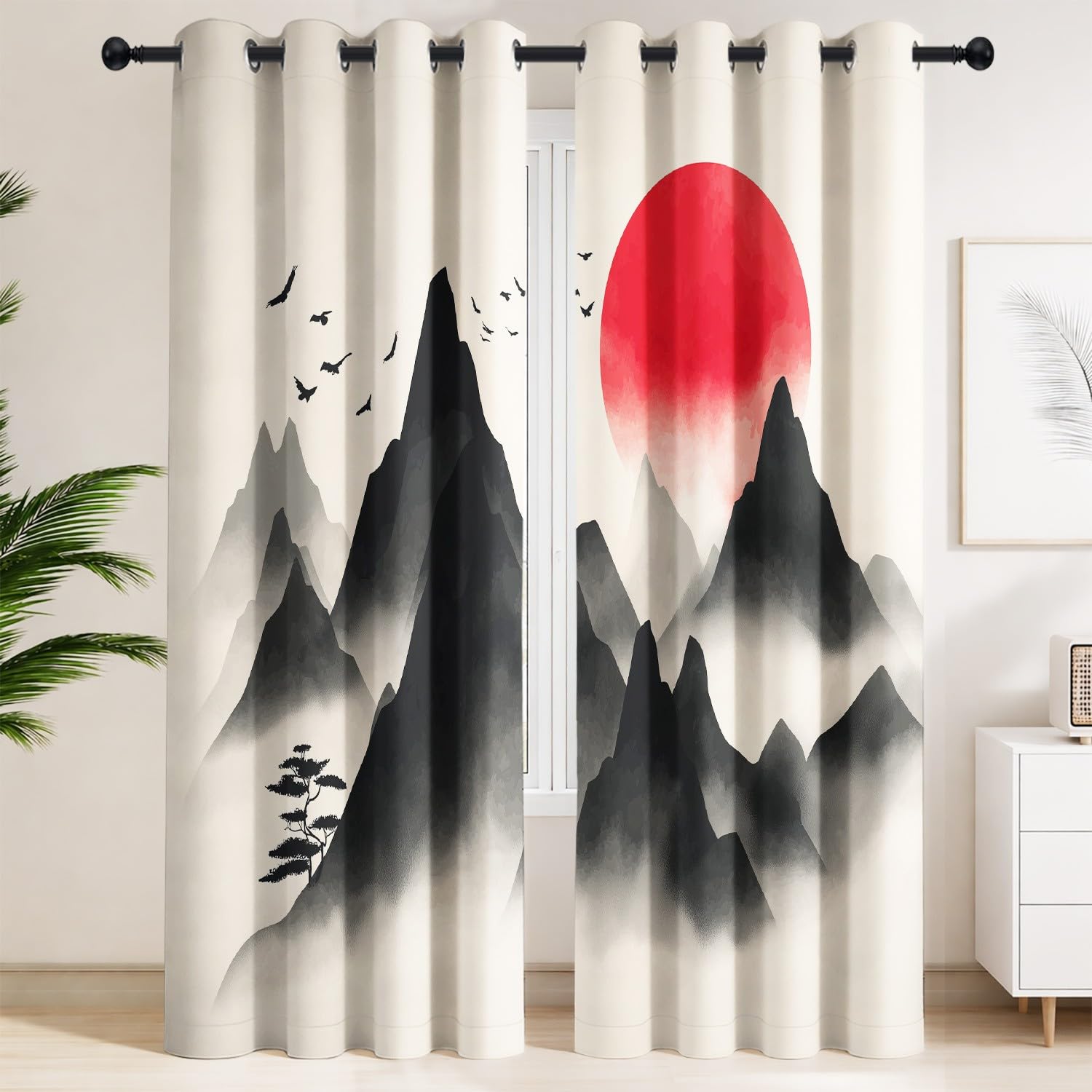 Rideaux isolants thermiques pour bloquer le froid et la lumière dans la chambre