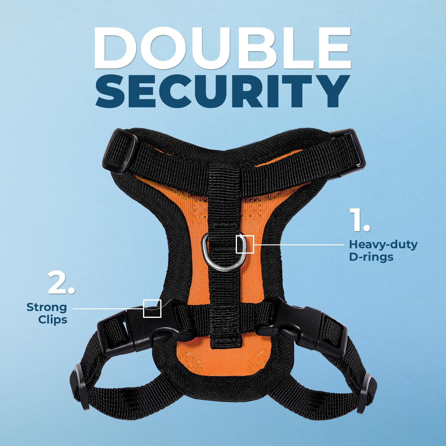 Voyager Step-in Lock Adjustable Cat Harness w. Cat Leash Combo Set including Neoprene Handle 5ft, Supports Small - Image 2