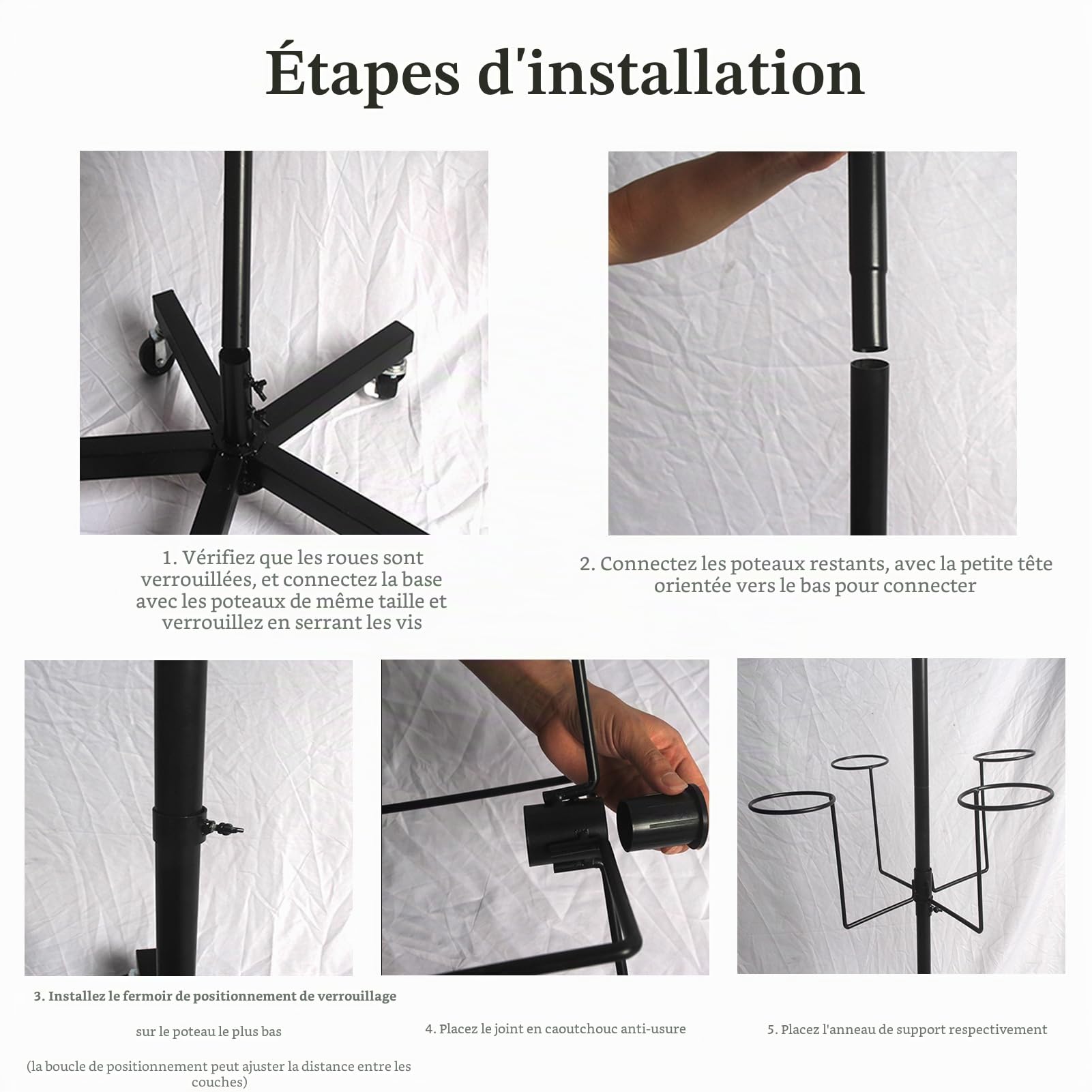 Présentoir Casquette, Présentoire à Chapeaux 7 Niveaux, Porte Chapeau sur Pied Réglable, Chapellerie Rotatif Bérets sur Pied Arbre à Chapeau pour Magasins de Chapeaux Vestiaire