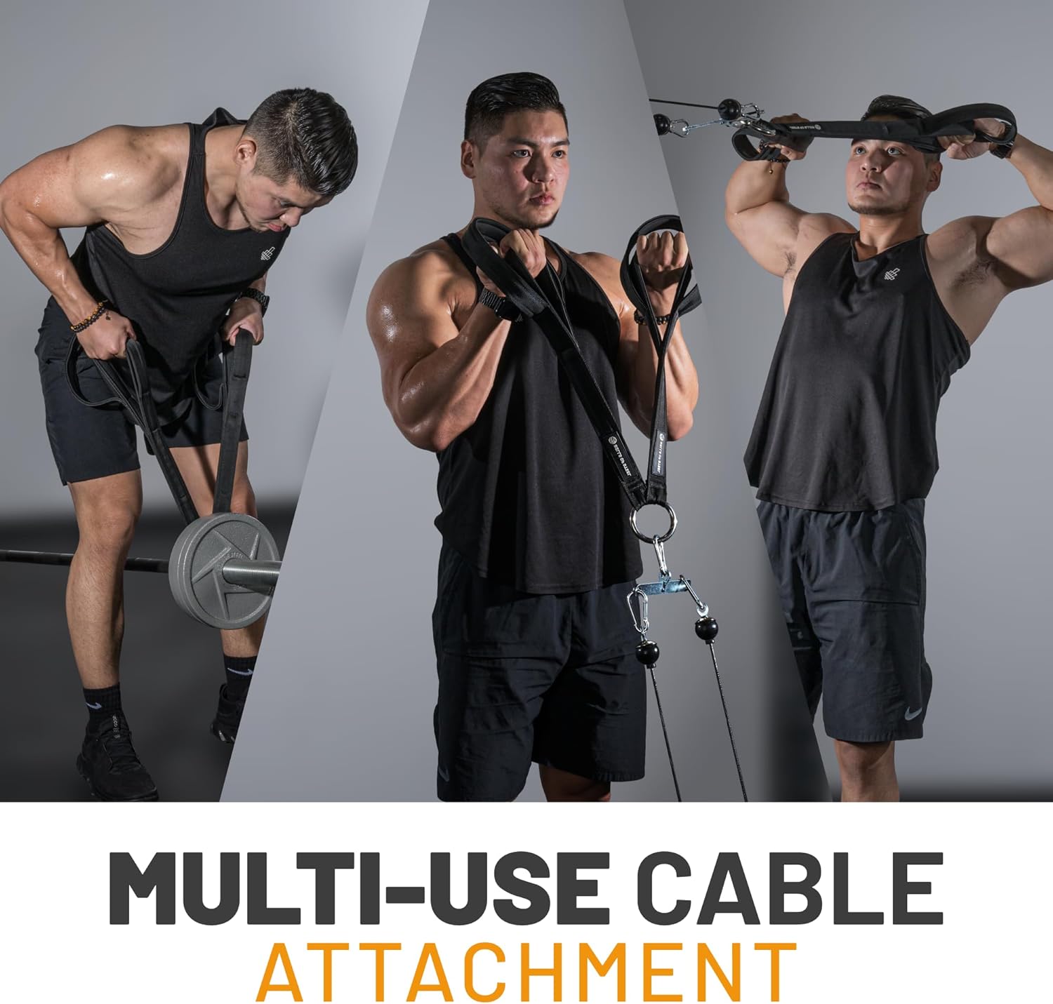 Bells of Steel Tricep Rope RocIT Tricep Pull Down Attachment, Gym Cable Attachments, Tricep Rope Cable Attachment, Pair
