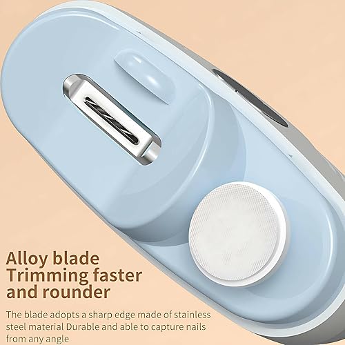 Miniatura 4 de Cortaúñas eléctrico para personas mayores y adultos, 2 en 1 para uñas y uñas con 2 cabezales de molienda, recortador de uñas suave para uñas gruesas