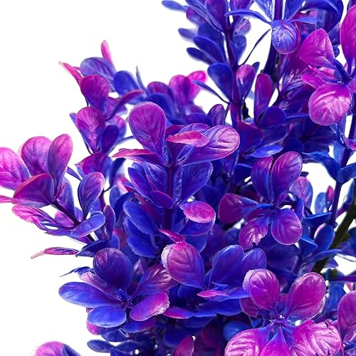 Miniatura 2 de M-bay Plantas de acuario moradas, decoraciones artificiales de acuario, 1 planta de plástico para pecera