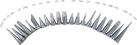 21 PCS Weller LT Replacement Soldering Tips for WP80, WSP80, WSFP8 WD1000,WD2000,WSD81,WS81,WSF81D8,WS81D5 Solder Iron Handle Tip (BrandAiCE Tls)