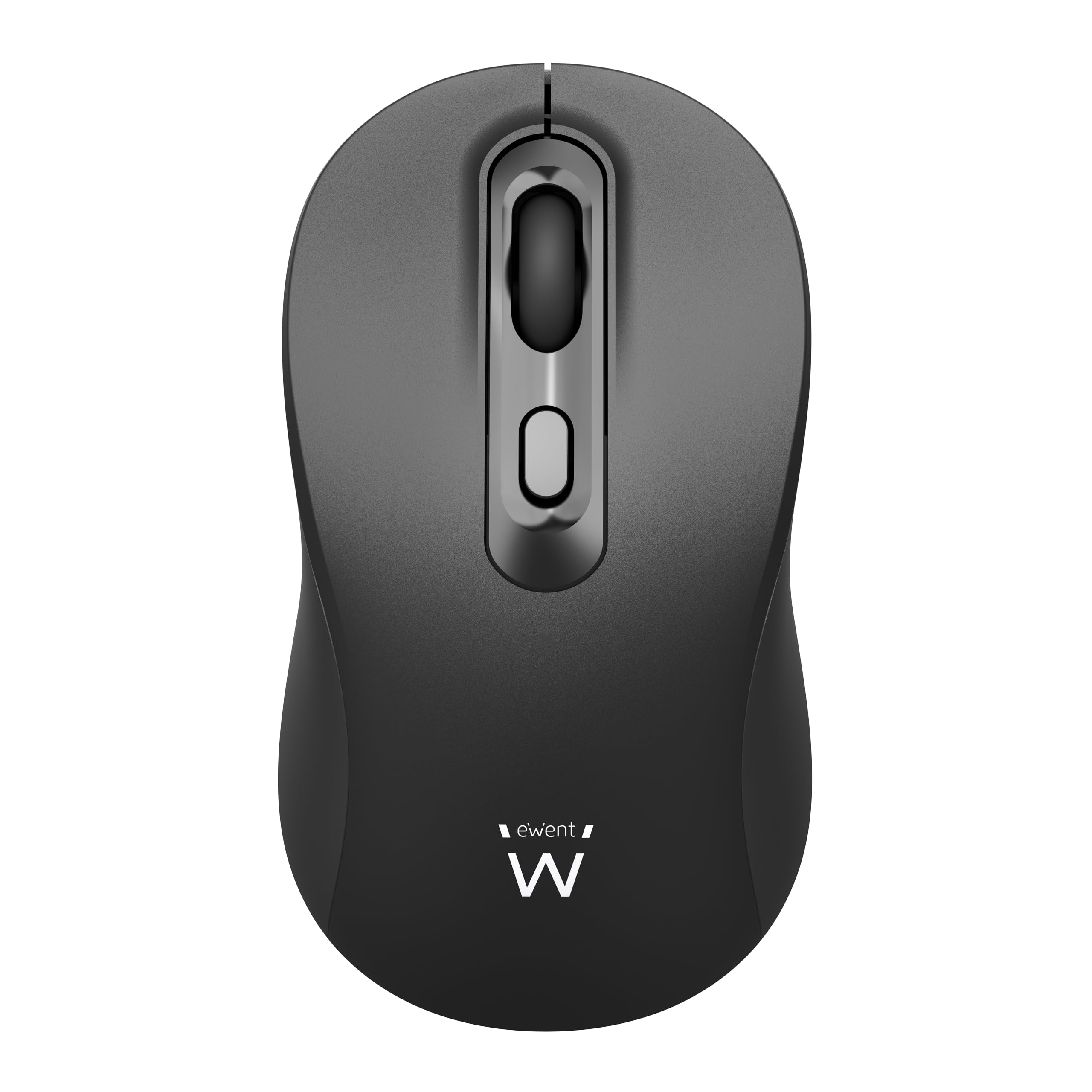 Ewent EW3218 Wireless Optical Mouse 800/1200/1600 DPI Quiet Click, Nano USB-A Receiver, On/Off Switch, Black