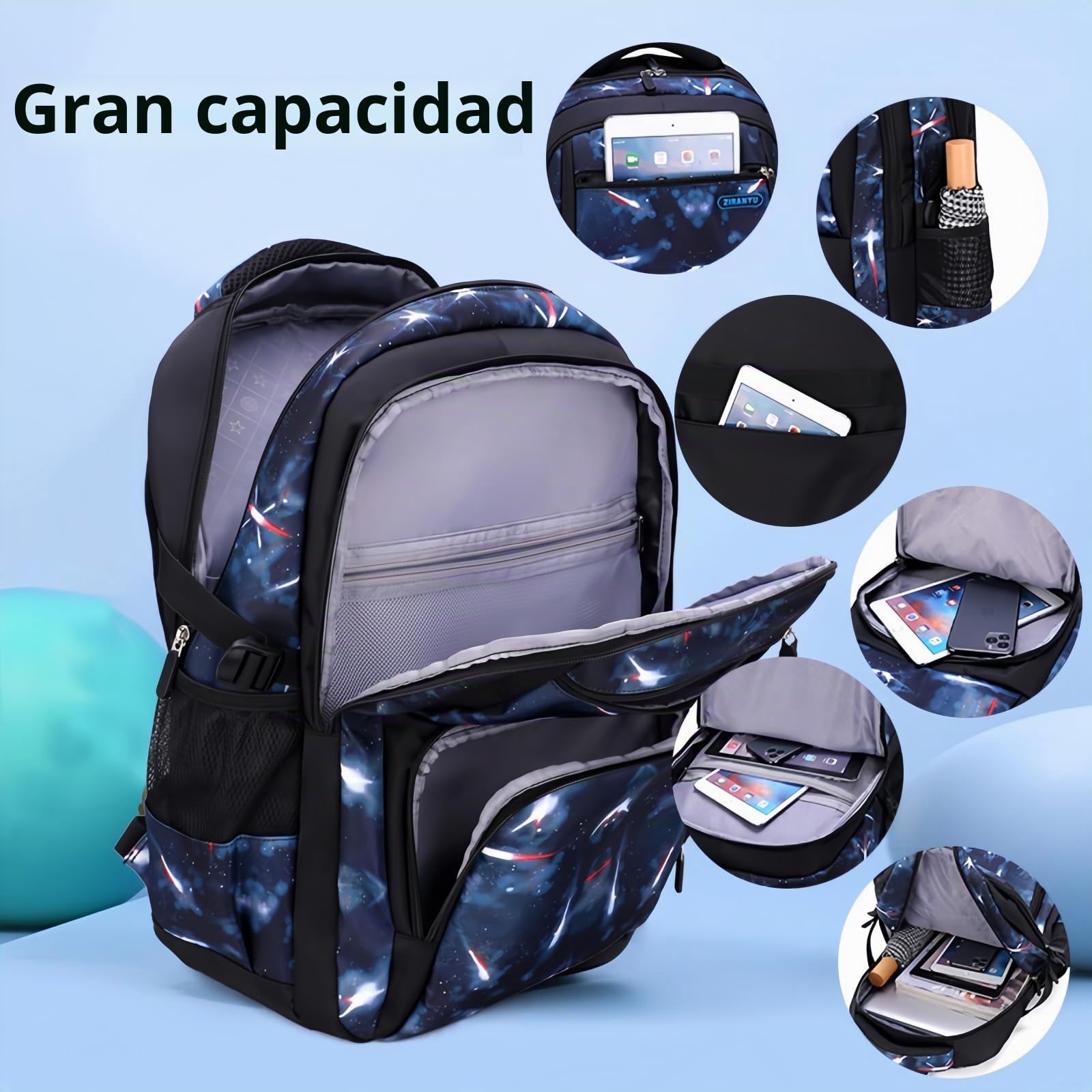 Mochila con Ruedas para Niños, Juego de 3 Mochilas Escolares Trolley con Bolsa de Almuerzo Estuche para Niño Primaria