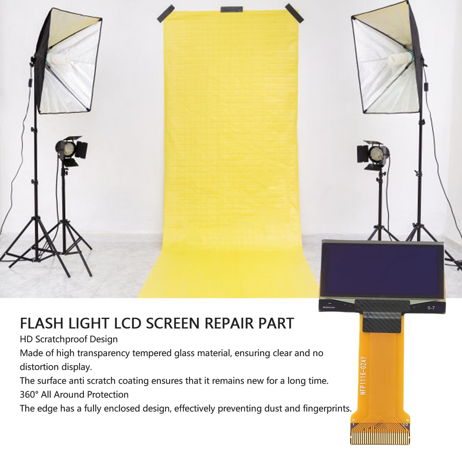 Cryfokt AD100 Pro Flash Light Schermo LCD Parte di Ricambio Protezione a