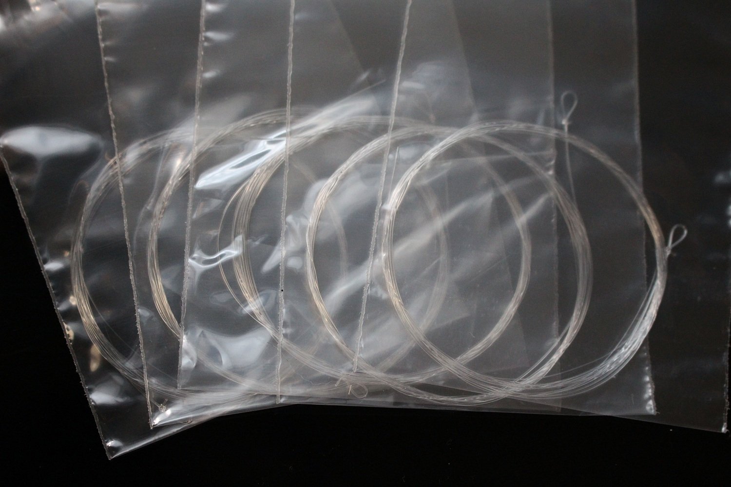 Tigofly Lot de 5 bas de lignes réduits 0 x / 1 x / 2 x / 3 x / 4 x / 5 x / 6 x Pêche à la mouche 2,75 m Transparent