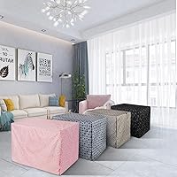 Vista 7 de Explore Land Funda de jaula de perro con patrón para jaula de alambre de 24 pulgadas, poliéster resistente para interiores y mascotas, ajuste